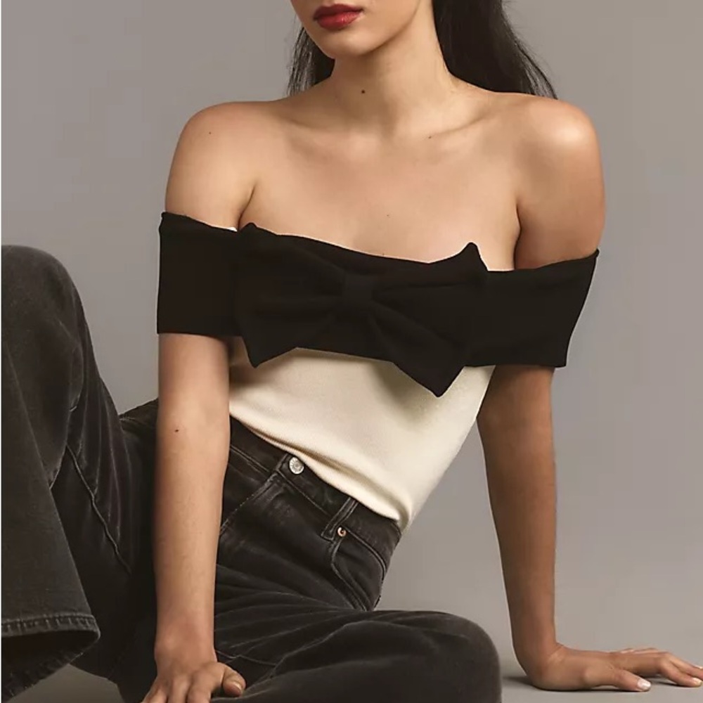 Maeve Off-The-Shoulder Bow Top